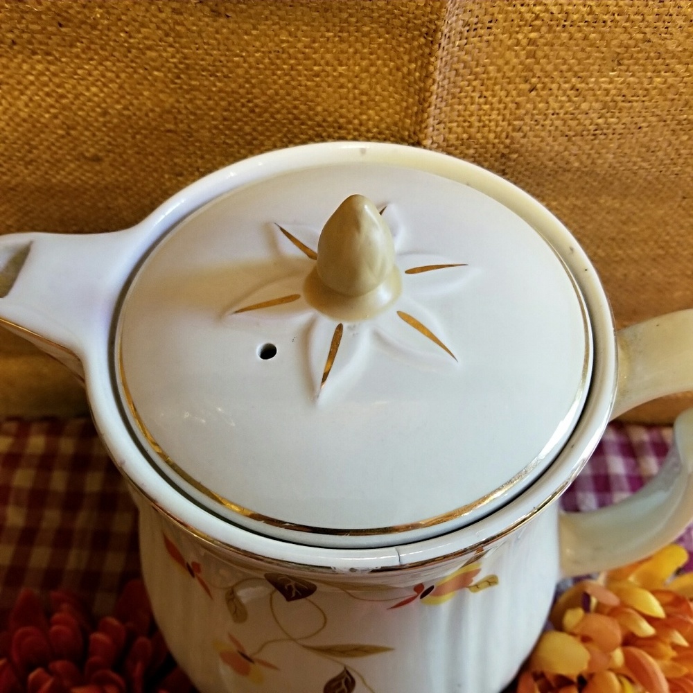 Autumn Leaf Rayed Coffee Pot - Picture 3 of 4